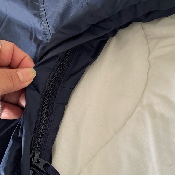 Columbia Sportwear Co Navy Blue dolman half fleece lining full zip jacket - Picture 9 of 17